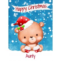 Christmas Card For Aunty (Happy Christmas, Bear)