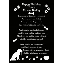 From the Dog Birthday Card (Black)