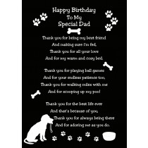 From the Dog Birthday Card (Black)