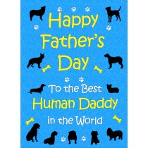 From The Dog Fathers Day Card (Blue, Human Daddy)