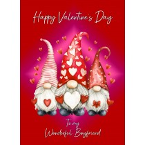 Valentines Day Card for Boyfriend (Gnome, Design 1)