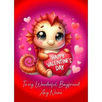 Personalised Valentines Day Card for Boyfriend (Dragon)