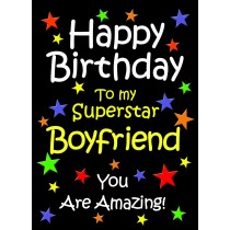 Boyfriend Birthday Card (Black)