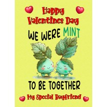 Funny Pun Valentines Day Card for Boyfriend (Mint to Be)