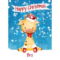 Christmas Card For Bro (Happy Christmas, Giraffe)
