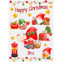 Christmas Card For Bro (Gnome, White)