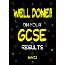 Congratulations GCSE Passing Exams Card For Bro (Design 2)