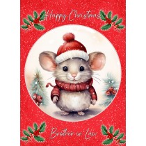 Christmas Card For Brother in Law (Globe, Mouse)