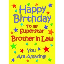 Brother in Law Birthday Card (Yellow)