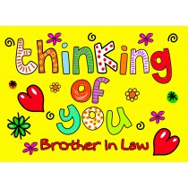 Thinking of You 'Brother in Law' Greeting Card