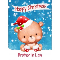 Christmas Card For Brother in Law (Happy Christmas, Bear)