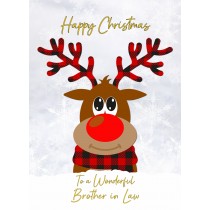Christmas Card For Brother in Law (Reindeer Cartoon)