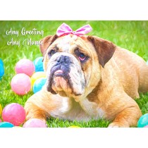 Personalised Bulldog Greeting Card (Birthday, Christmas, Any Occasion)