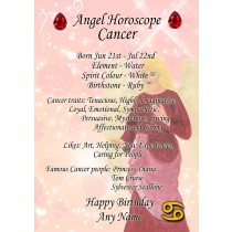 Personalised Cancer Horoscope Greeting Card