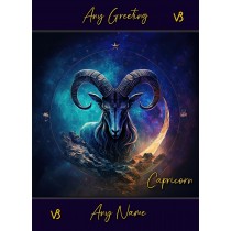 Personalised Fantasy Horoscope Greeting Card (Capricorn)