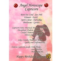 Capricorn Horoscope Birthday Card