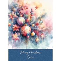 Christmas Card For Carer (Scene)