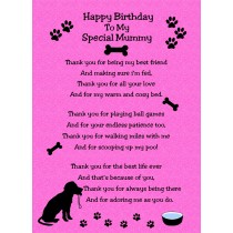 From the Dog Birthday Card (Cerise)