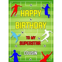 Football Birthday Card For Cousin