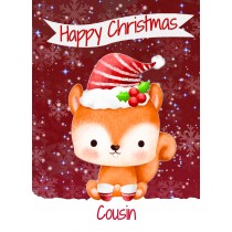 Christmas Card For Cousin (Happy Christmas, Fox)