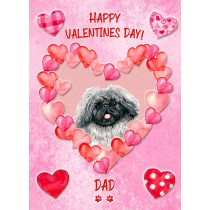 Pekingese Dog Valentines Day Card (Happy Valentines, Dad)