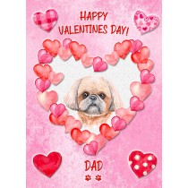 Shih Tzu Dog Valentines Day Card (Happy Valentines, Dad)