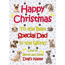 Personalised From The Dog Christmas Card (Human Dad, Happy Christmas)