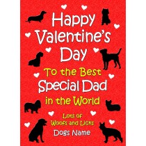 Personalised From The Dog Valentines Day Card (Special Dad)