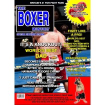 Boxer/Boxing Dad Birthday Card Magazine Spoof