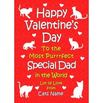Personalised From The Cat Valentines Day Card (Special Dad)
