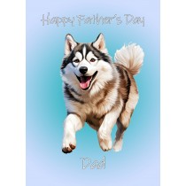 Cavalier King Charles Spaniel Dog Fathers Day Card For Dad