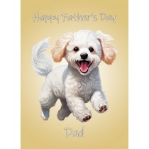 Poodle Dog Fathers Day Card For Dad