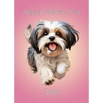 Shih Tzu Dog Fathers Day Card For Dad