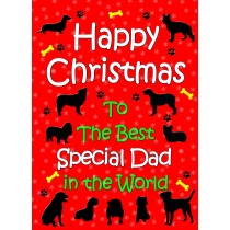 From The Dog  Christmas Card (Special Dad, Red)