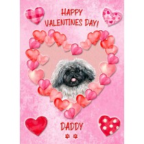 Pekingese Dog Valentines Day Card (Happy Valentines, Daddy)