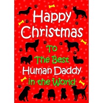 From The Dog  Christmas Card (Human Daddy, Red)