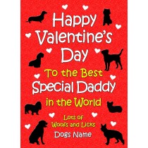 Personalised From The Dog Valentines Day Card (Special Daddy)