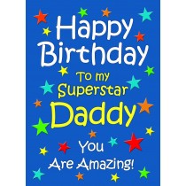 Daddy Birthday Card (Blue)