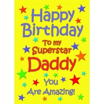 Daddy Birthday Card (Yellow)