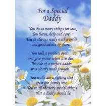 Special Daddy Poem Verse Greeting Card