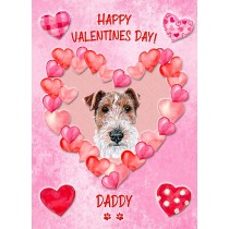 Airedale Dog Valentines Day Card (Happy Valentines, Daddy)