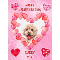 Cockapoo Dog Valentines Day Card (Happy Valentines, Daddy)