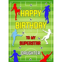 Football Birthday Card For Daughter