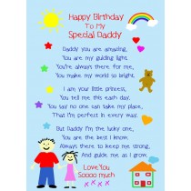 from The Kids Poem Verse Birthday Card (Special Daddy, from Daughter)