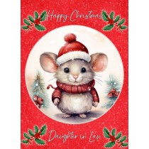 Christmas Card For Daughter in Law (Globe, Mouse)