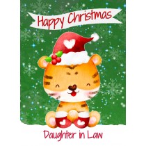 Christmas Card For Daughter in Law (Happy Christmas, Tiger)