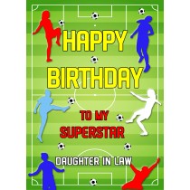 Football Birthday Card For Daughter in Law