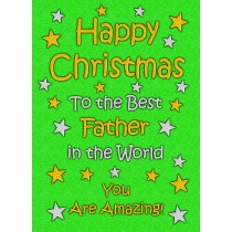Father Christmas Card (Green)