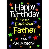 Father Birthday Card (Black)