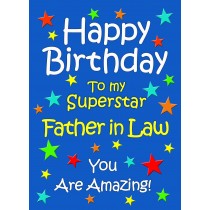Father in Law Birthday Card (Blue)